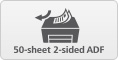 50-sheet 2-sided ADF